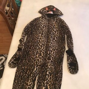 Cheetah Print Cat Onesie
